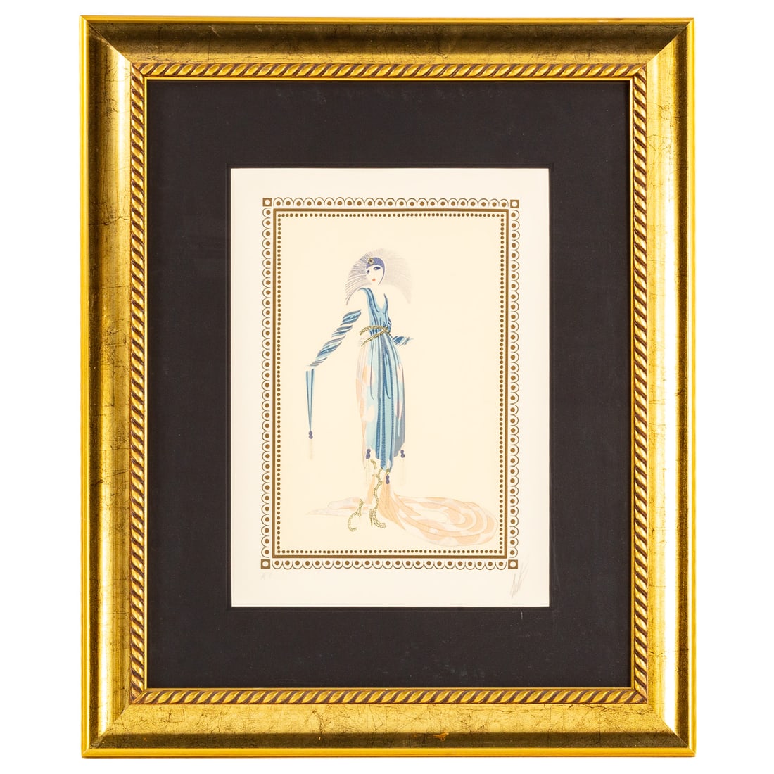 Erte. "La Pr?tentieuse," serigraph (1 of 4)