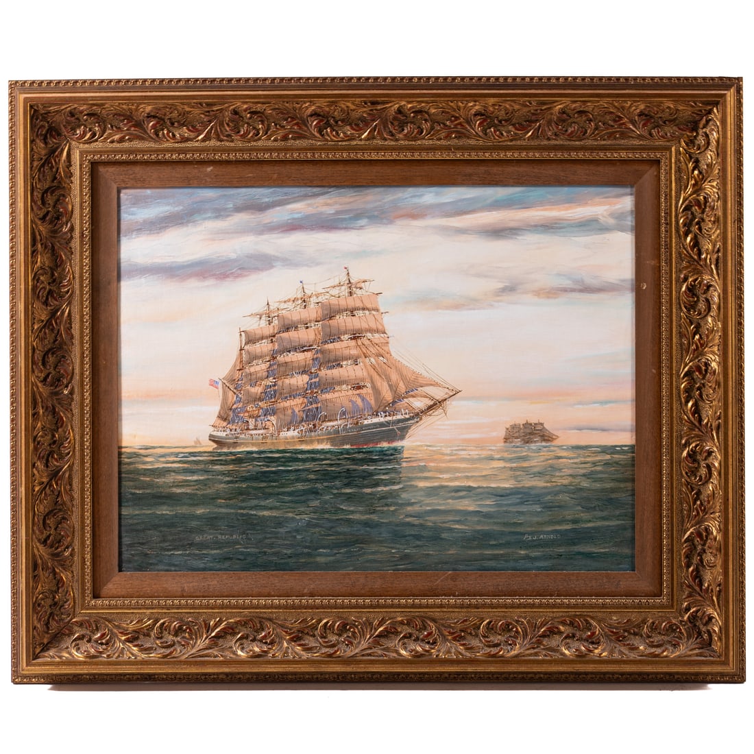 Jay Arnold. "Great Republic," oil (1 of 4)