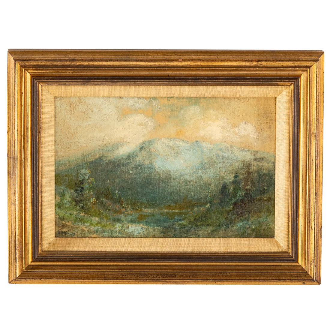 William A. Knapp. Mountain Landscape, oil (1 of 4)