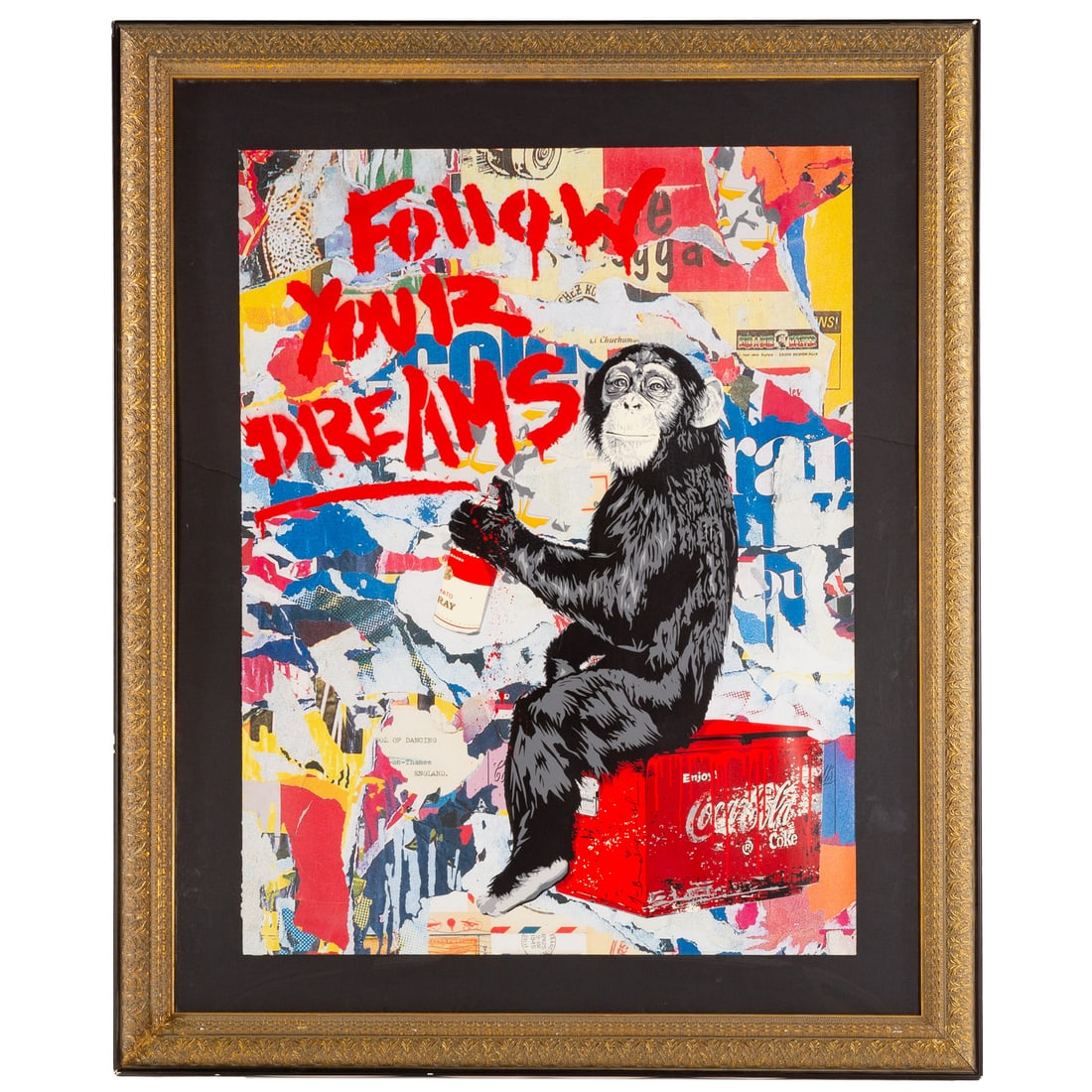 Mr. Brainwash. "Everyday Life," silkscreen: Thierry Guetta (French/American, b. 1966) Silkscreen on paper, 2024, signed lc and verso, sight size: 50 x 38 in., framed (under plexi) size: 65 1/2 x 54 in. Provenance: From the Estate of Sean