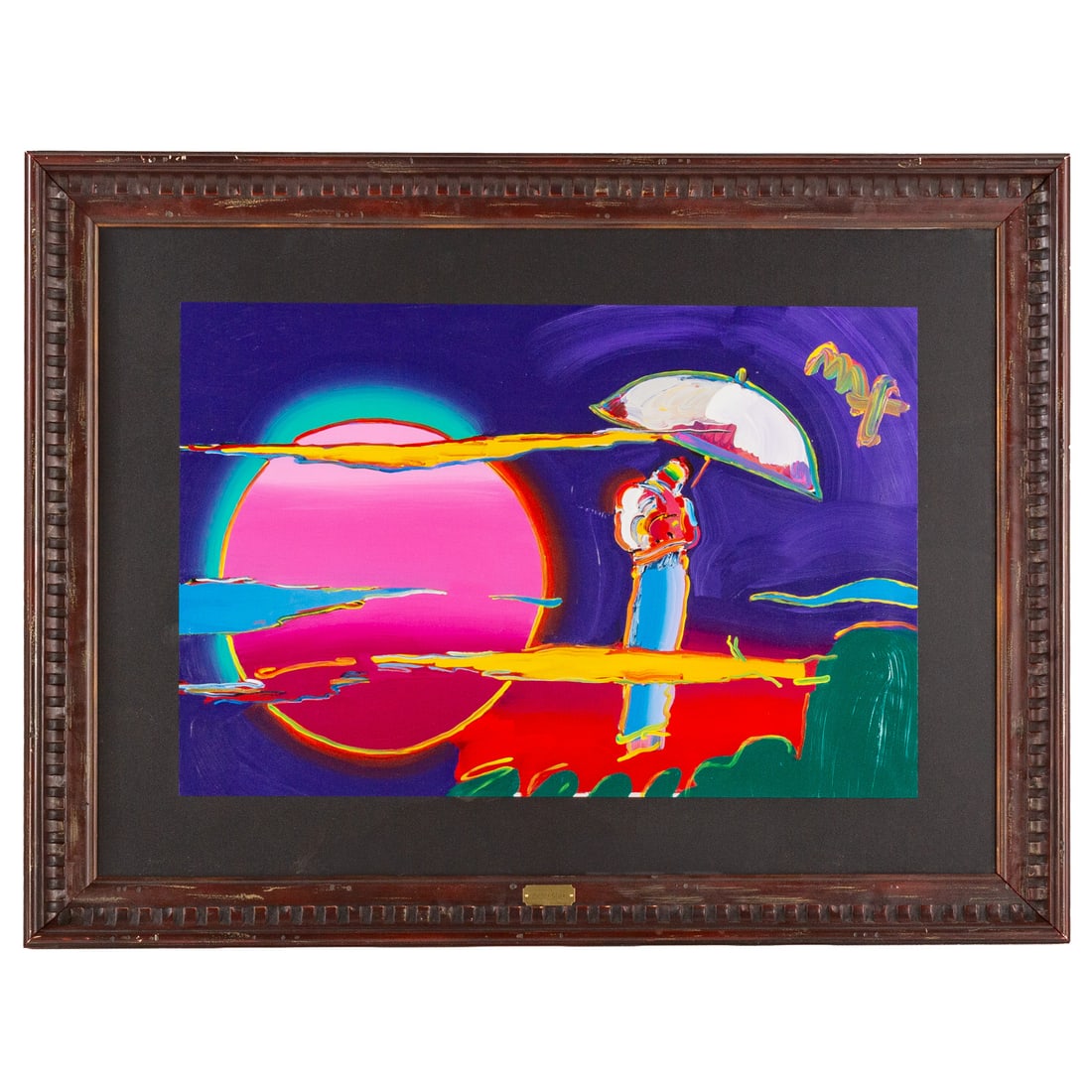 Peter Max. "New Moon," mixed media (1 of 6)