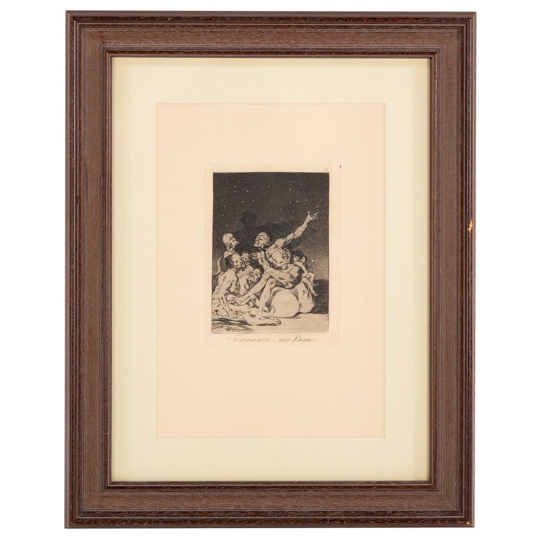 Francisco de Goya y Lucientes. "Si Amanece; Nos Vamos," etching (1 of 3)