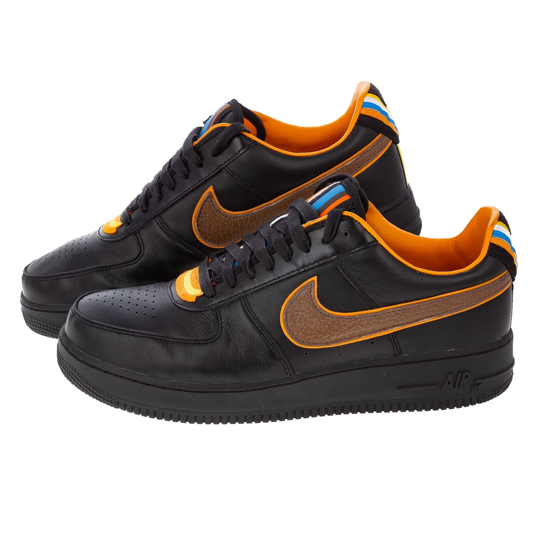 A Pair of Nike Air Force 1 Low: A Tisci black pair of Nike Air Force 1 Low sneakers, 2013, #677802-020, men's size 11.5, includes original box Provenance: From the Estate of Sean Conway, Annapolis, MD and Los Angeles, CA, an accompl