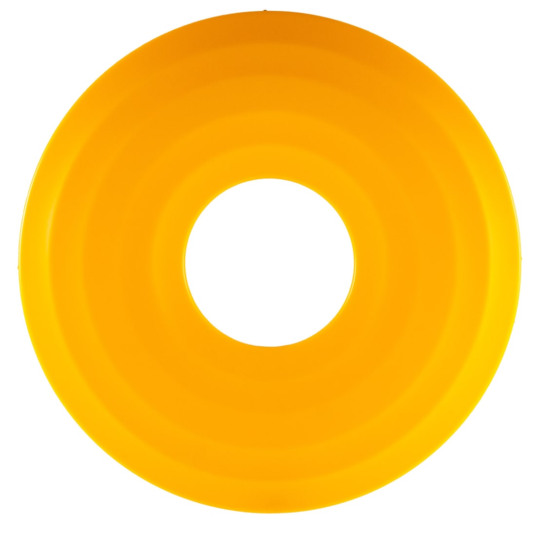 A Josh Sperling "Donut" Sculptural Lamp: Josh Sperling (American, b. 1984) Produced by Case Studyo, Belgium. A yellow thermoformed plexiglass with LED limited edition "Donut" sculptural lamp, 2020, ed. 89/125. Includes original box, art