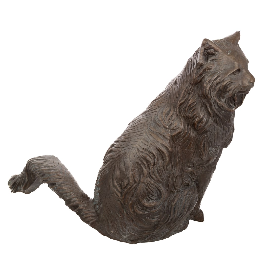 A Seated Cat Bronze - 2
