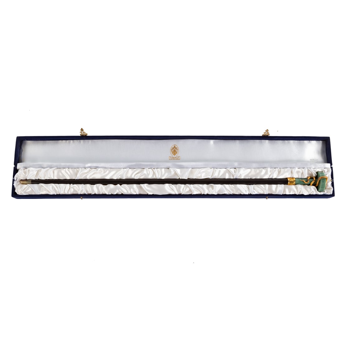 A Faberge Jade & Vermeil Serpent Cane (1 of 6)