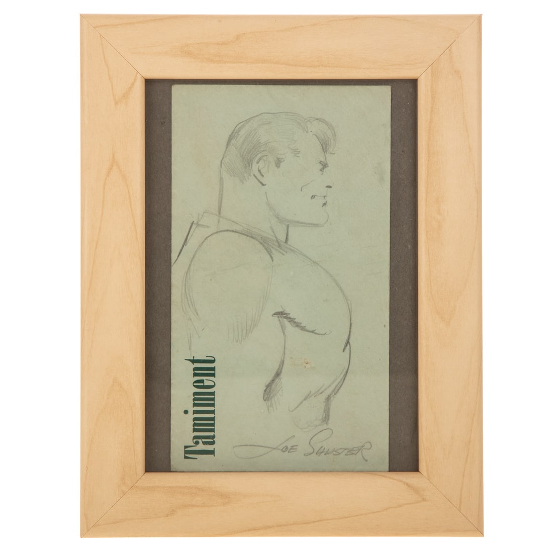 A Signed Sketch of Superman by Joe Shuster (1 of 4)