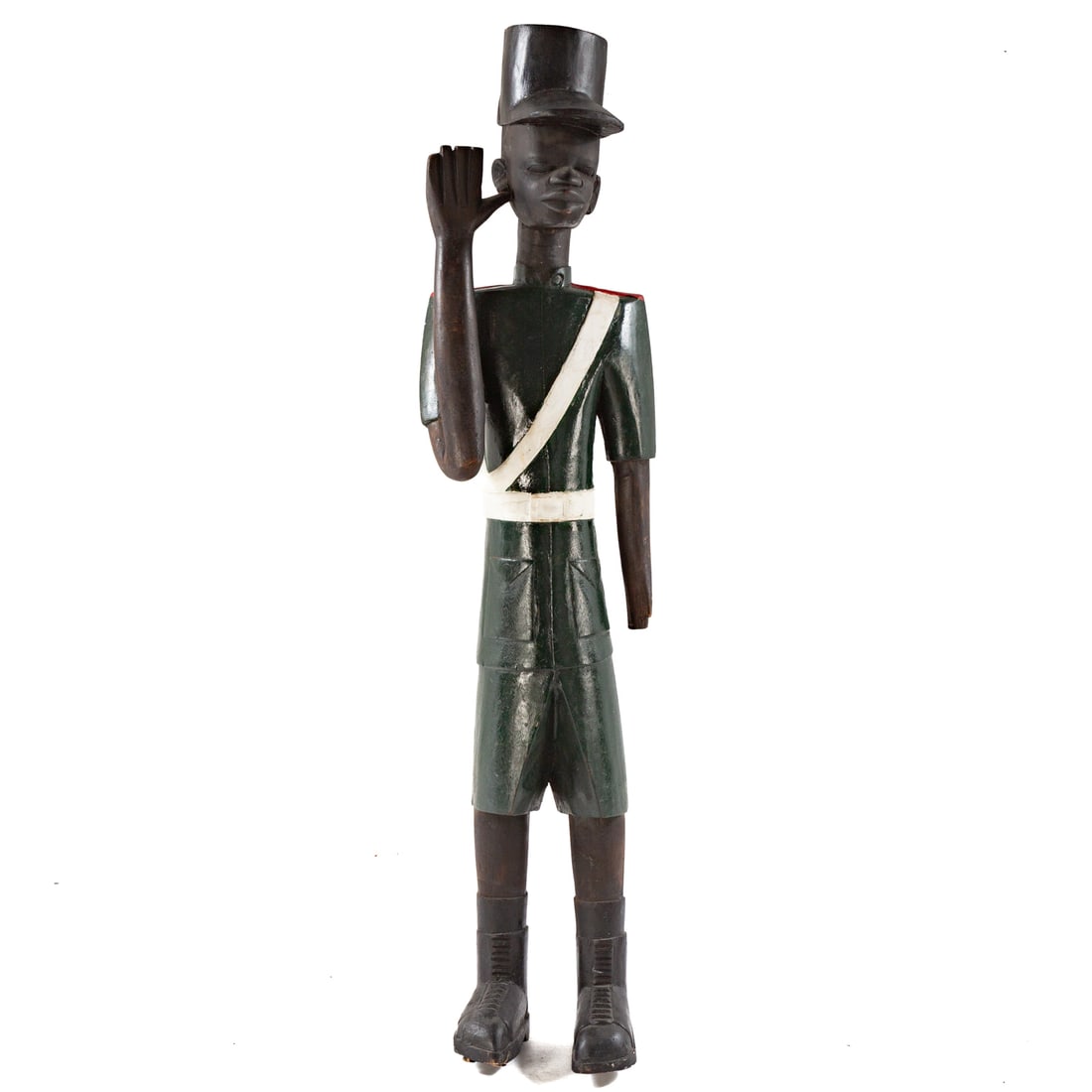 A Wooden African Colonial Soldier (1 of 4)