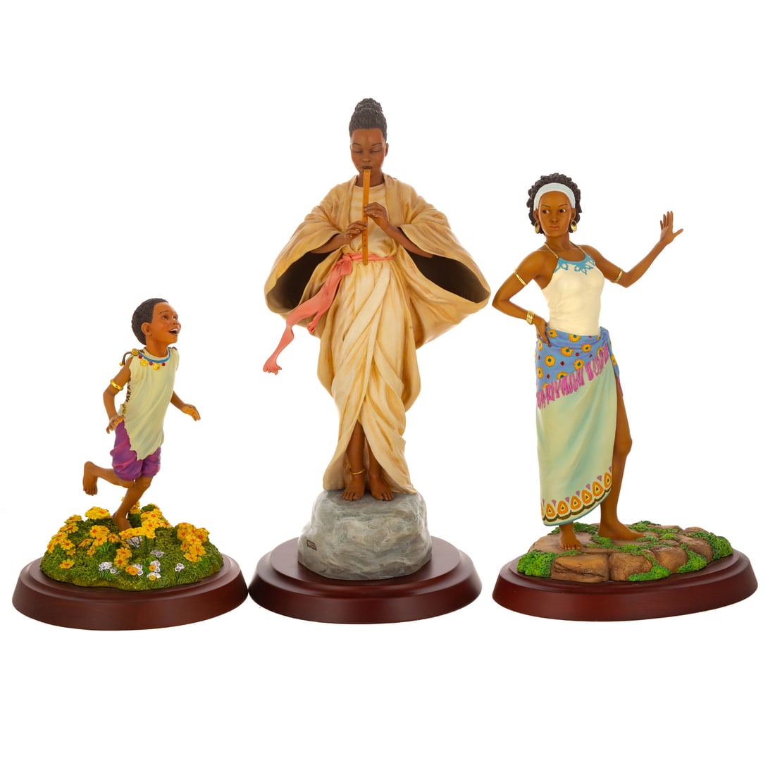 Three Thomas Blackshear's Ebony Visions Figures (1 of 10)