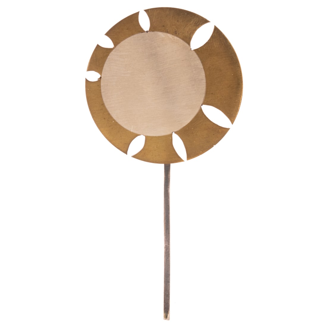 A Betty Cooke Flower Brooch in Brass & Sterling Silver (1 of 3)
