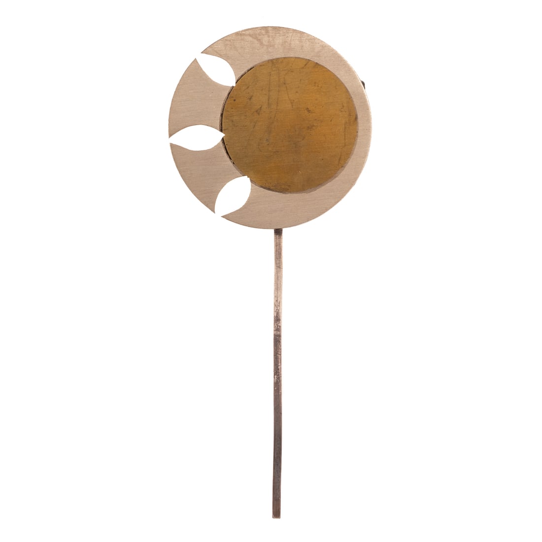 A Betty Cooke Flower Brooch in Sterling Silver & Brass (1 of 3)