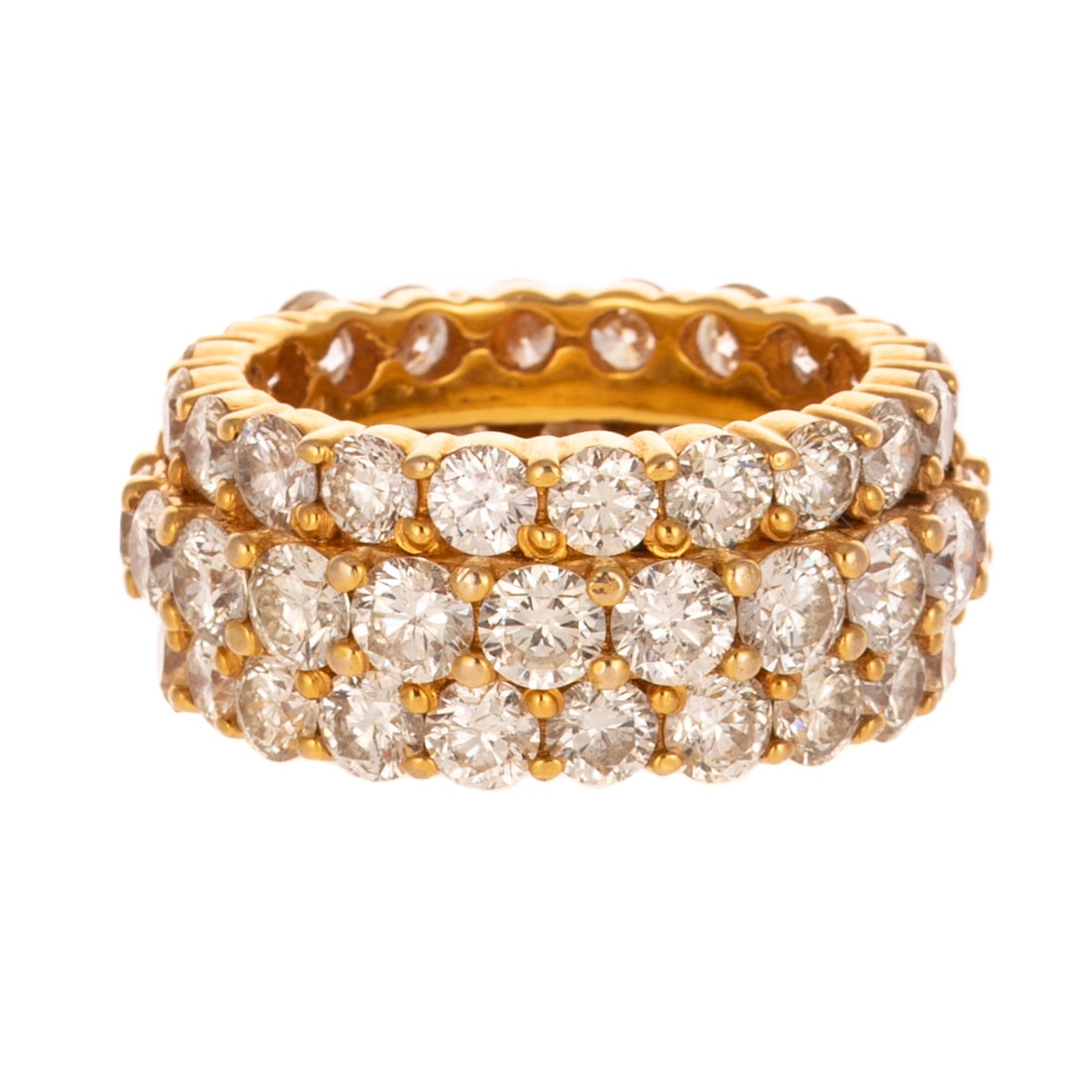 A Three Row 16.00 ctw Diamond Eternity Band in 18K (1 of 3)