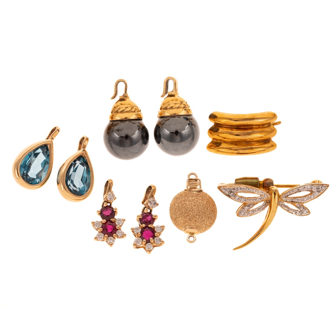An Assortment of Earring Enhancers & More in Gold (1 of 4)