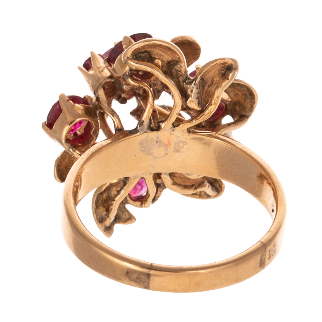 A Foliate 1.00 ctw Ruby Ring in 14K - 4