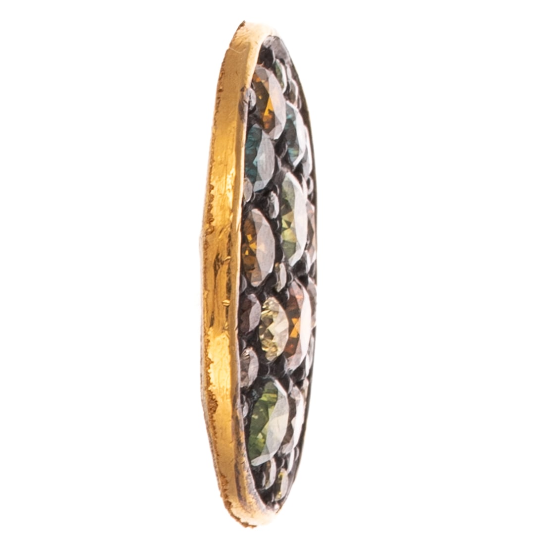 A Multi-Colored Diamond Ring Top in 18K - 3