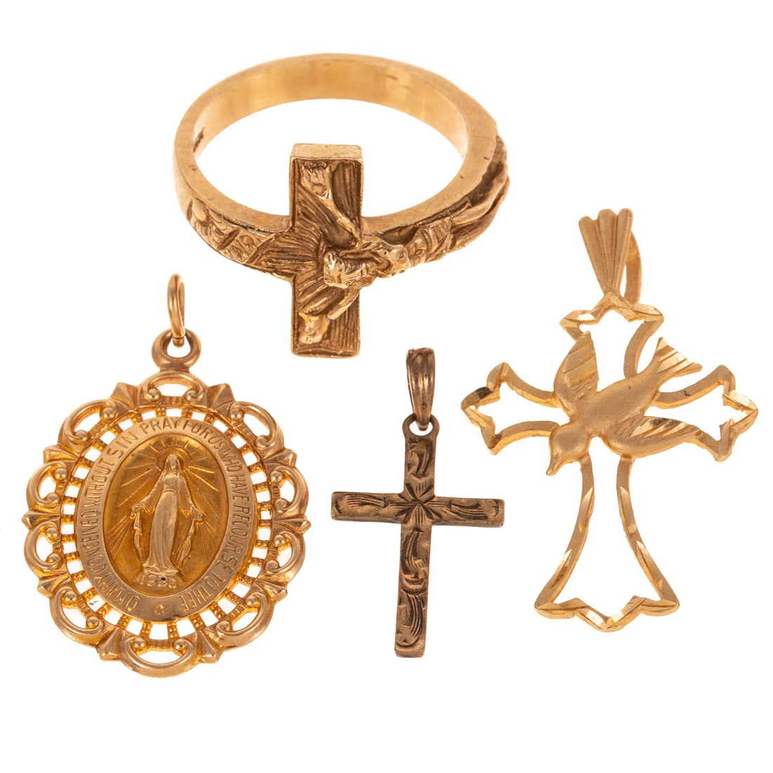 A Group of Religious Jewelry in 14K & 10K (1 of 5)
