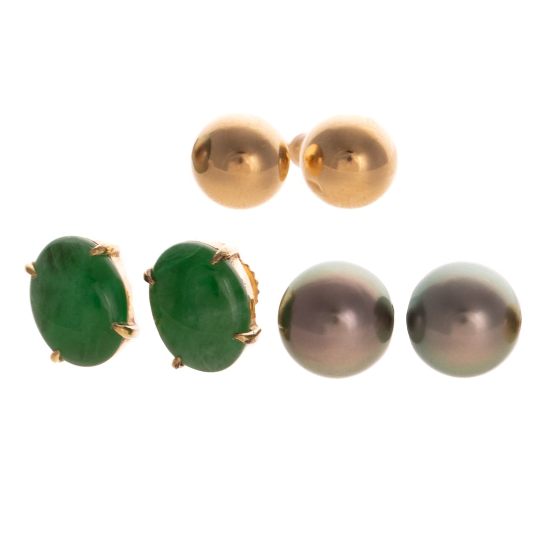 A Trio of Studs in 14K (1 of 3)