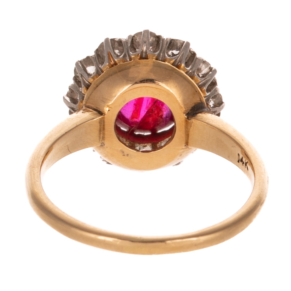 A Ruby & Diamond Dinner Ring in 14K - 4