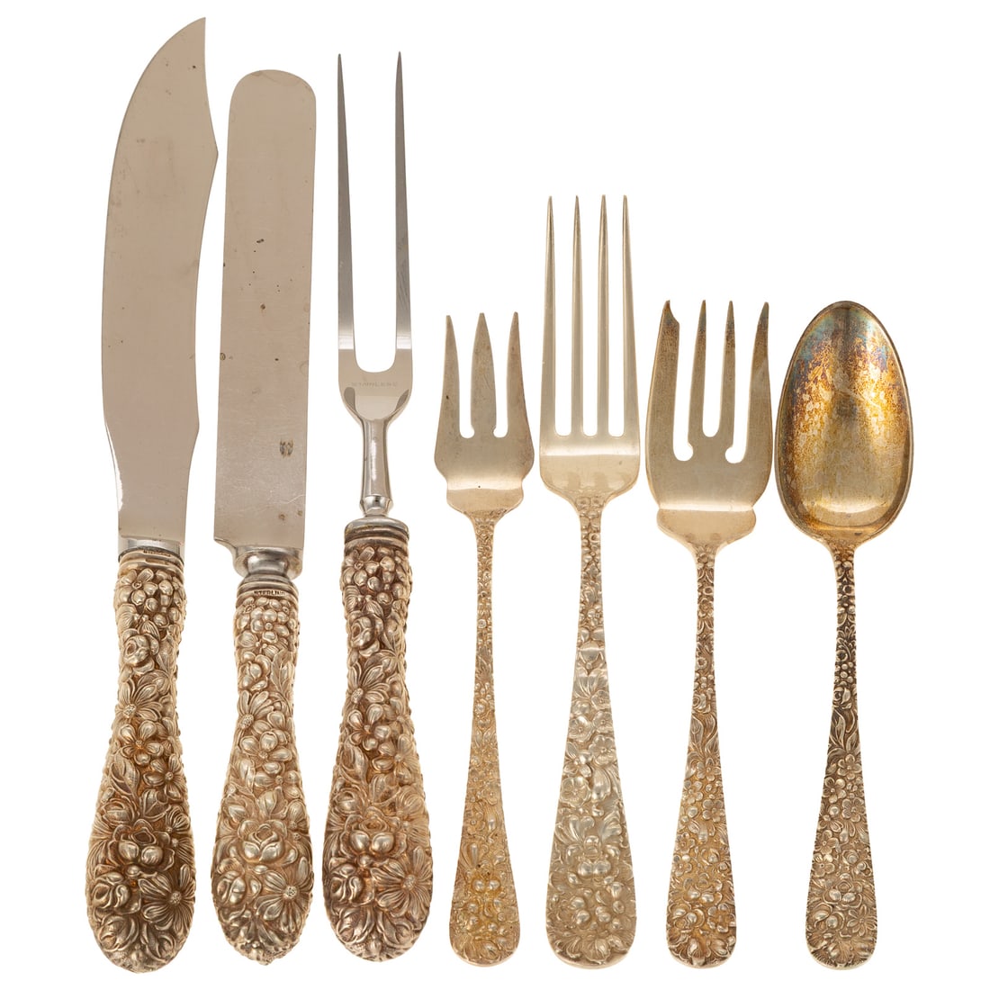 Stieff Sterling "Rose" Flatware Service (1 of 5)