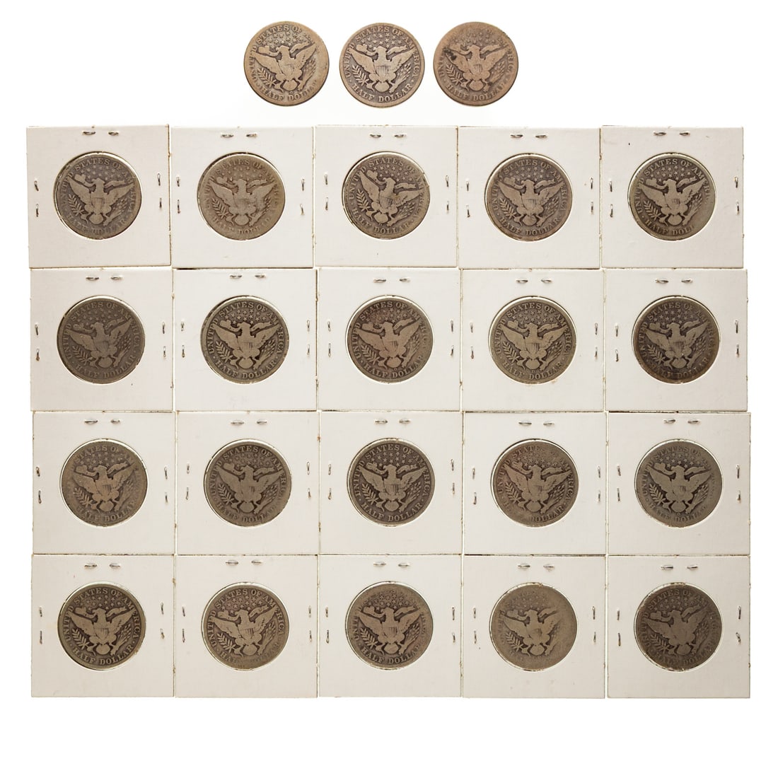 23 Barber Half Dollars - 2