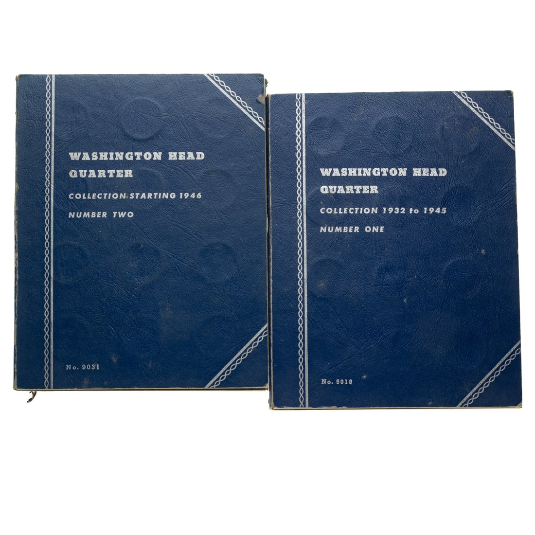 Washington Quarter Set 1932-1956-D: Missing only two coins in the range - 1932-D and 1947-D. Most of the coins are average circulated with 1932 Au58, 32-S VF30, 46-S AU, 55-D AU and a total of 71 coins Provenance: From the Estate of