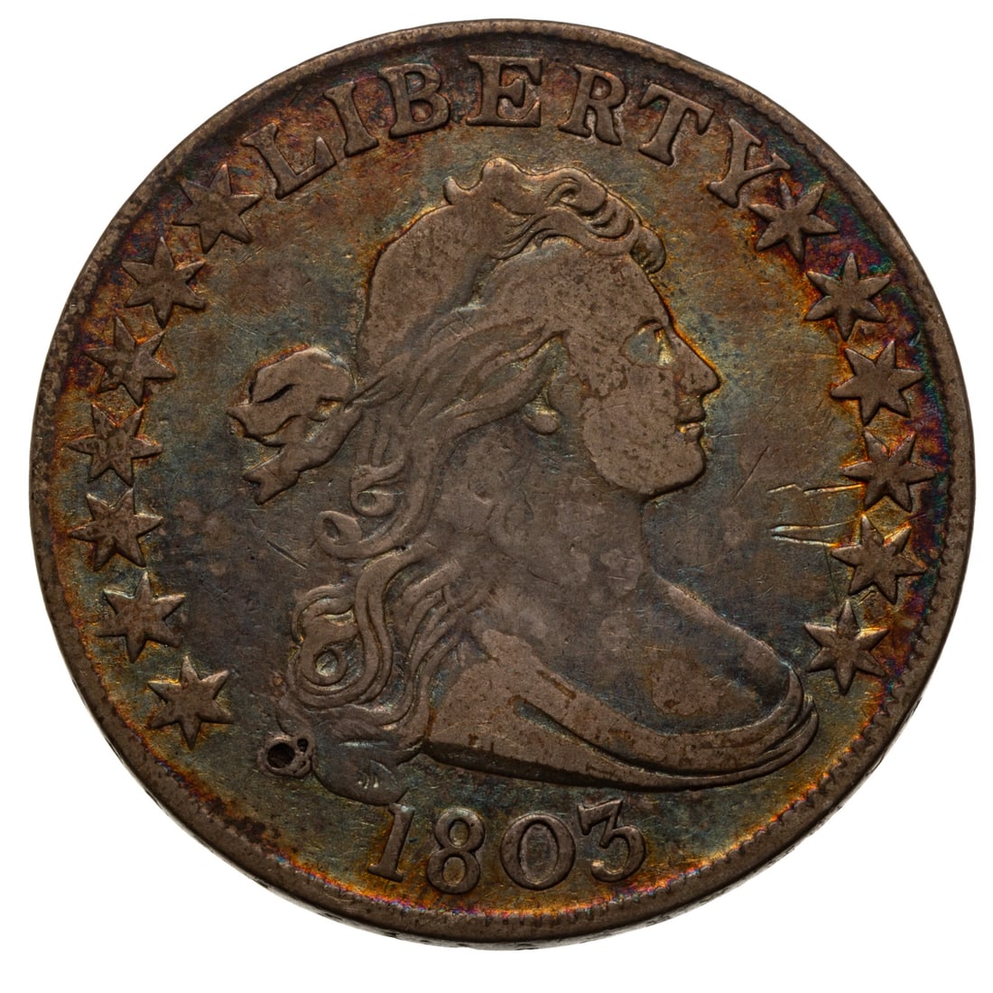 Three Type Half Dollars Includes 1803 Large 3 - 6