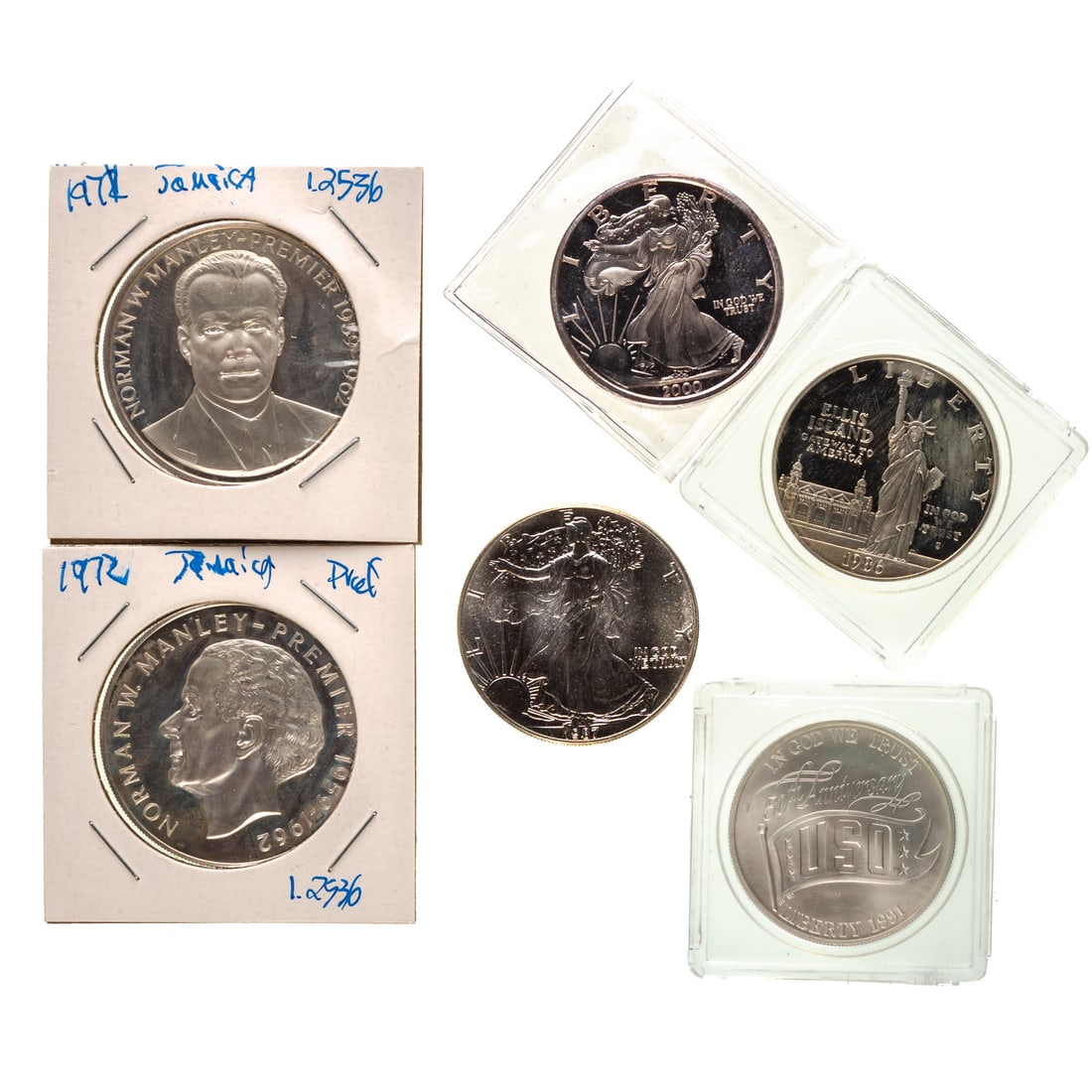 Six Silver Bullion Coins (6.5072 Troy Ounces) (1 of 4)