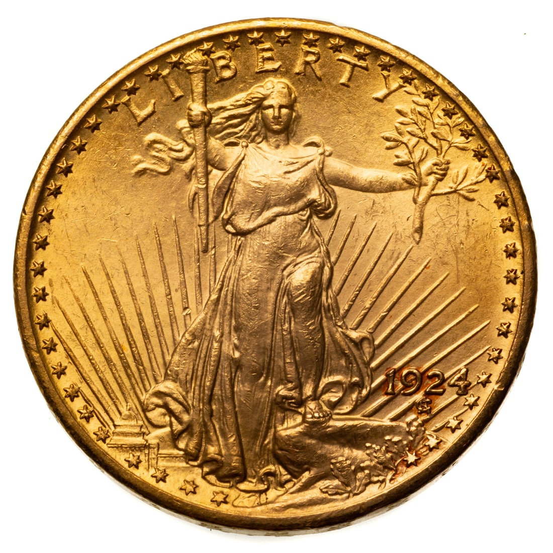 1924 $20 Saint MS62 - 2