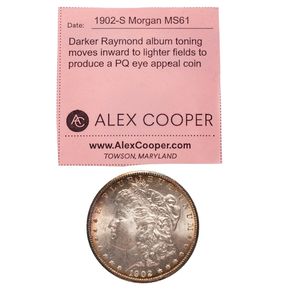 1902-S Morgan MS61 Or Better - 3