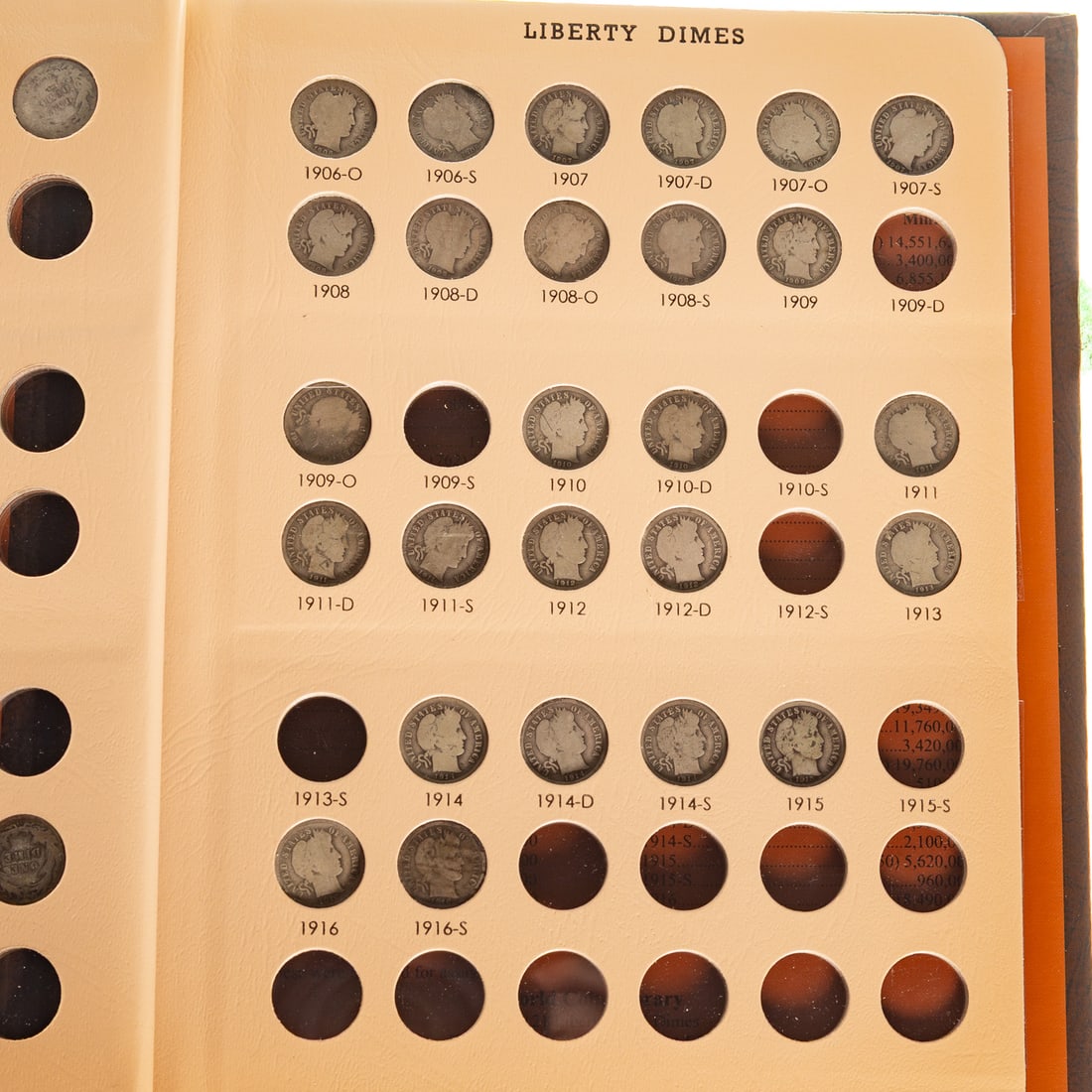 Barber Dime Starter Collection - 3