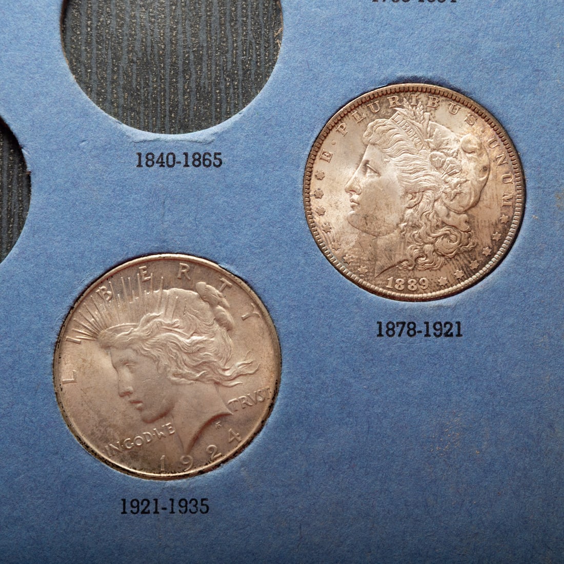 Eight Halves & Two Silver Dollars from Type Folder - 3
