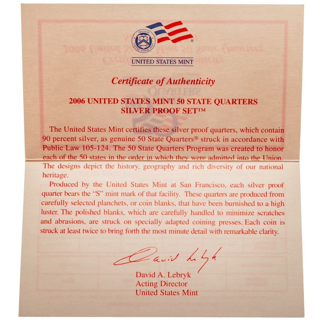 Six 2006 Silver State Quarter Proof Sets - 4