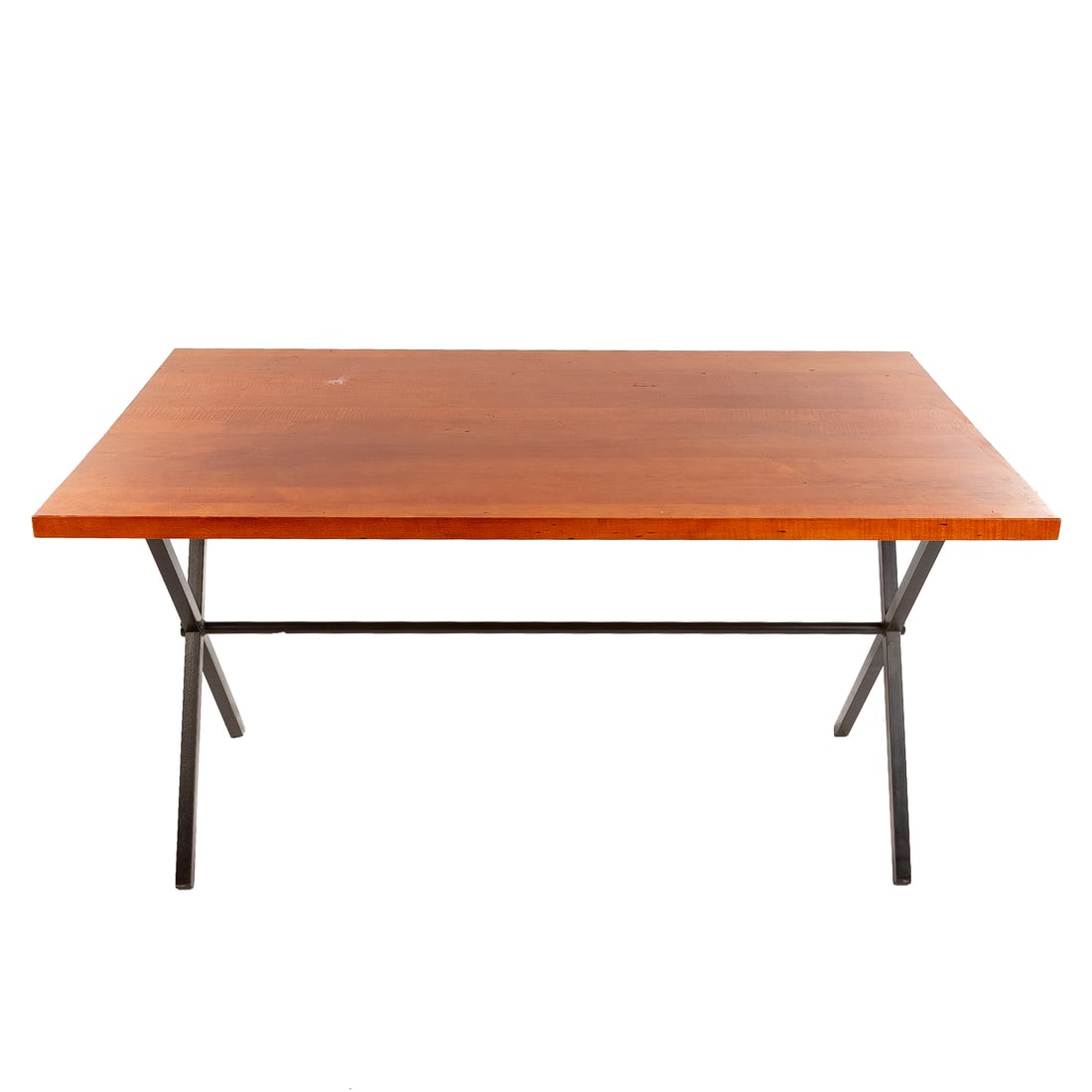 Contemporary Metal & Maple Desk/ Coffee Table (1 of 4)