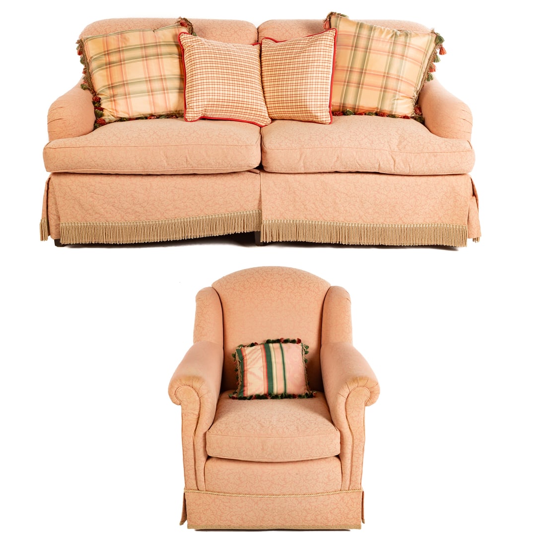 Baker Furniture Upholstered Sofa & Chair (1 of 6)