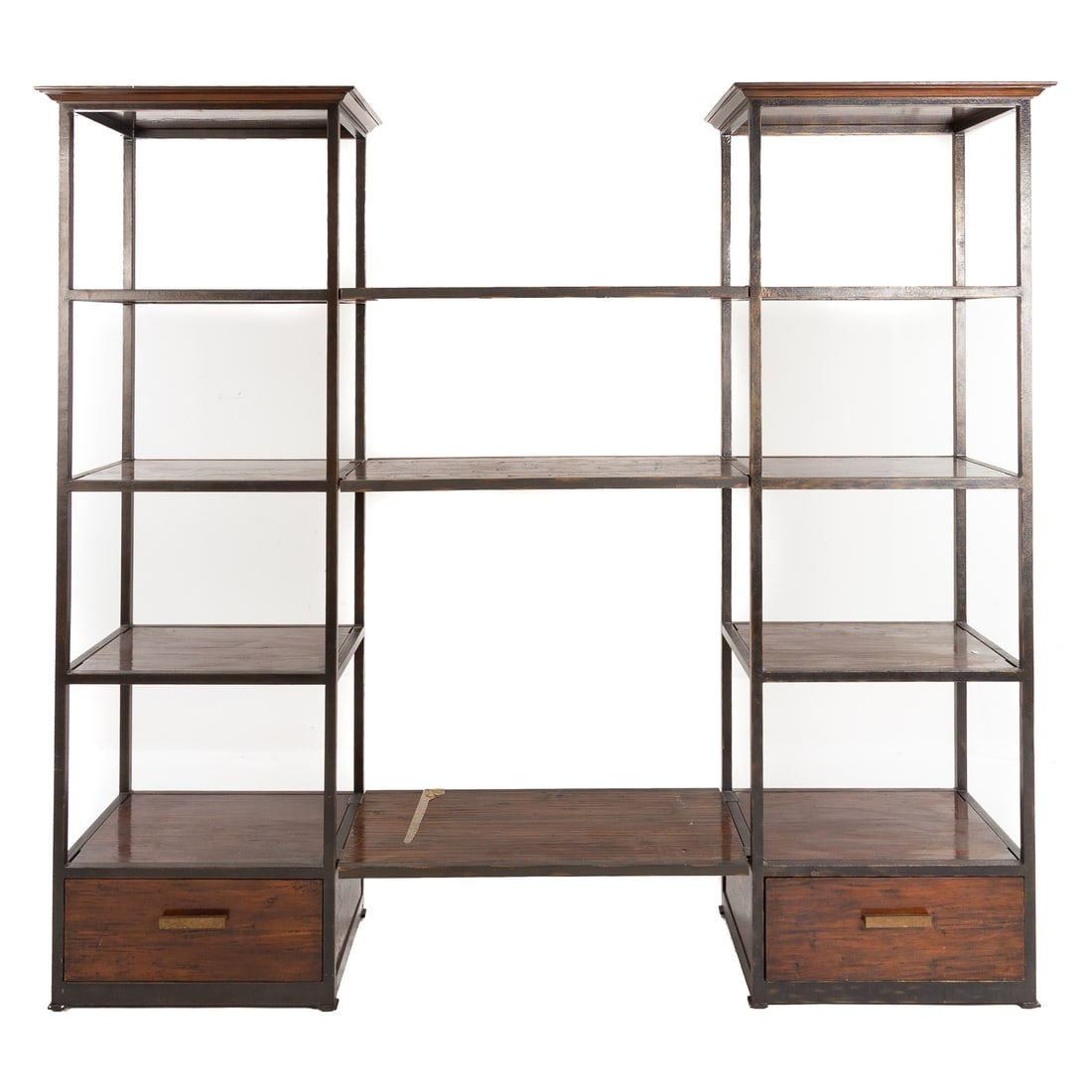 Henredon Metal & Wood Industrial Wall Unit (1 of 5)