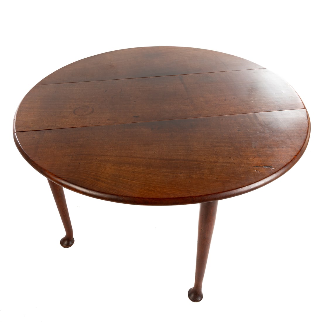 Queen Anne Oval Drop Leaf Table - 2