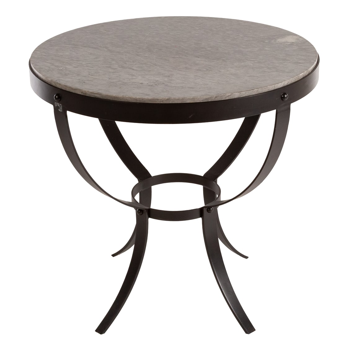 Contemporary Metal & Marble Occasional Table (1 of 4)