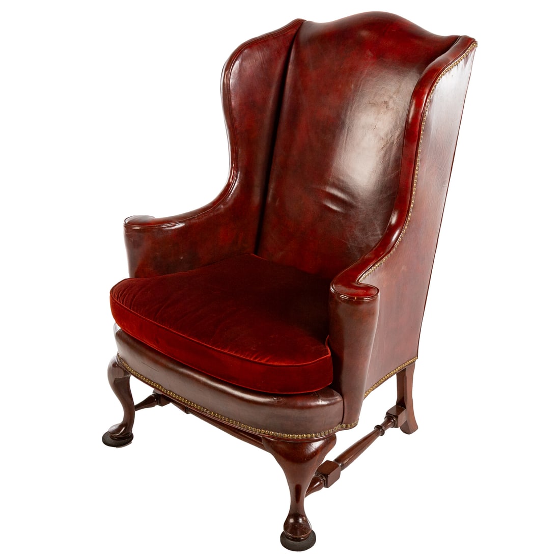 Queen Anne Style Wing Chair (1 of 5)