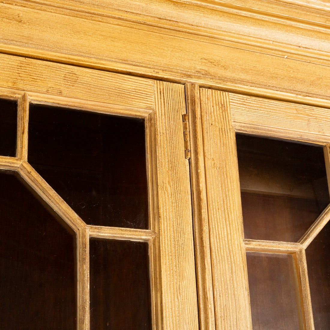 George III Style Bleached Pine Breakfront - 5