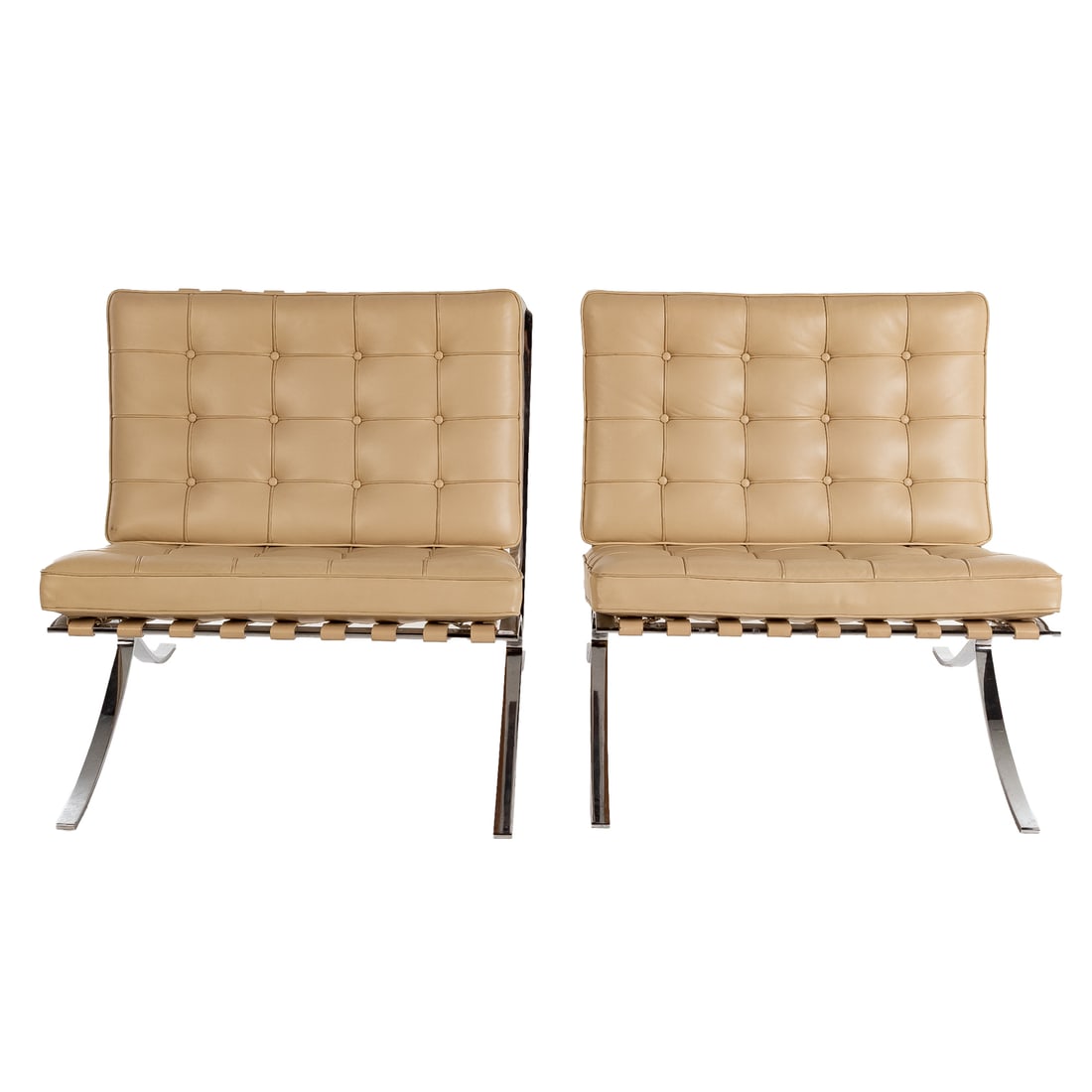 A Pair of Mies Van Der Rohe Barcelona Chairs, Knoll (1 of 6)