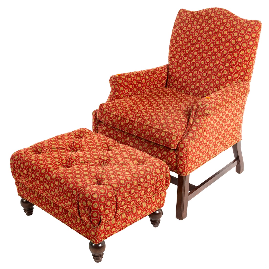 Lee Industries Contemporary Chair & Ottoman (1 of 6)