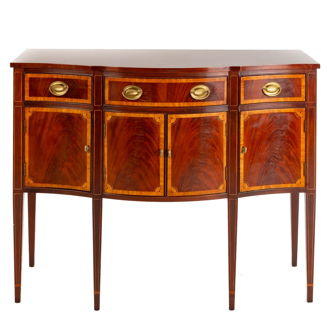 Hickory White Inlaid Mahogany Sideboard (1 of 6)