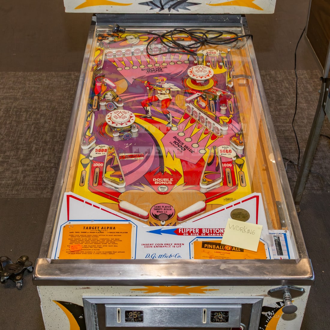 Gottlieb's "Target Alpha" Pinball Machine - 2
