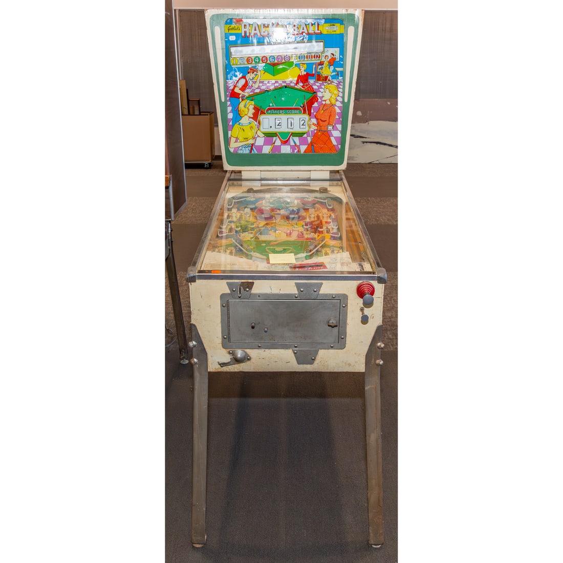 Gottlieb's 1962 "Rack-A-Ball" Pinball Machine: 68 1/2 in. H, 22 1/2 in. W, 53 1/2 in. D Provenance: From a Baltimore Collector, Known Locally as the "Pinball Wizard"