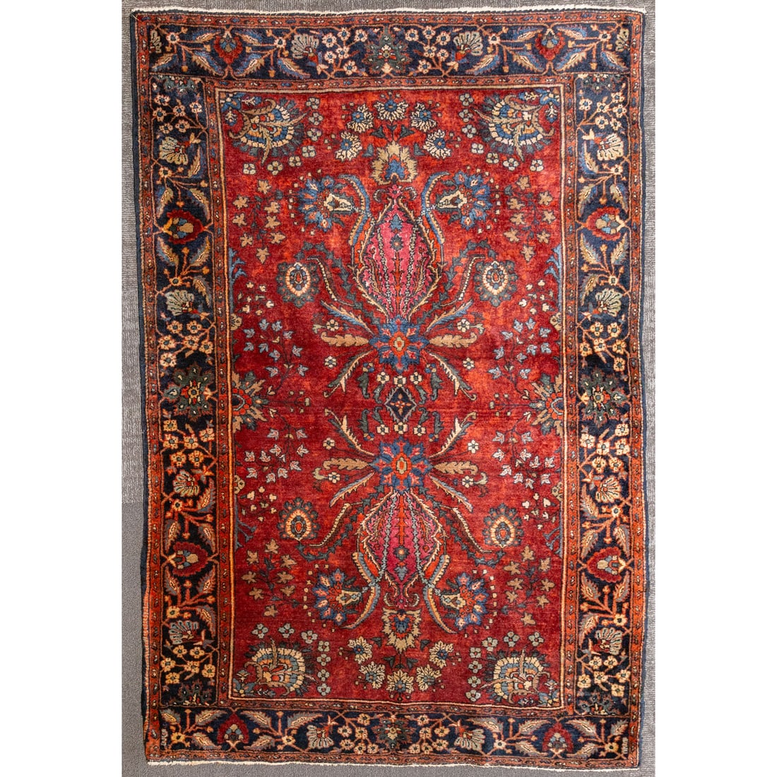 Antique Lilihan Rug, Persia, 3.2 x 4.9: First quarter, 20th century, hand-knotted, wool pile