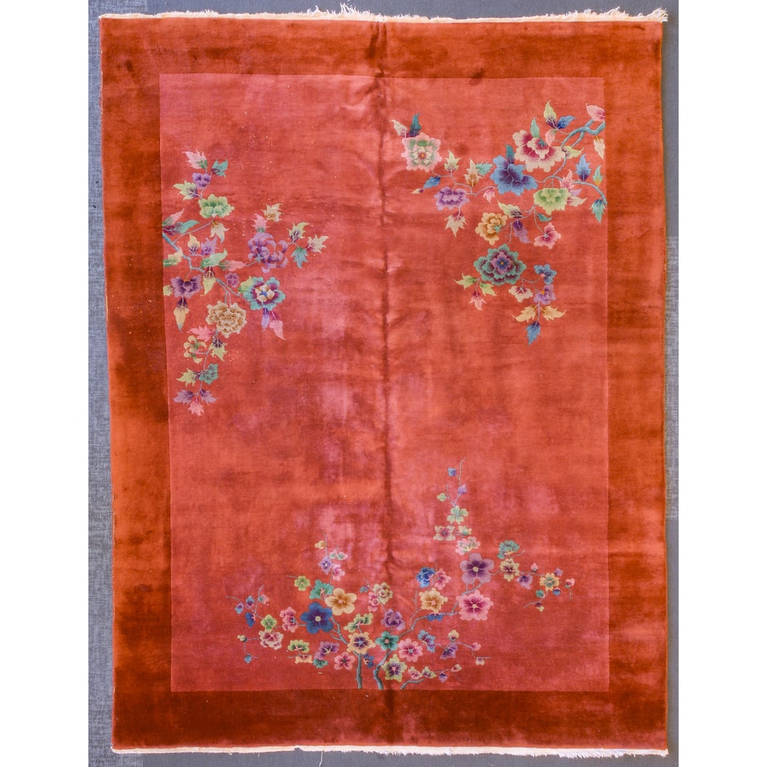 Antique Art Deco Nichols Rug, China, 8.9 x 11.5 (1 of 6)