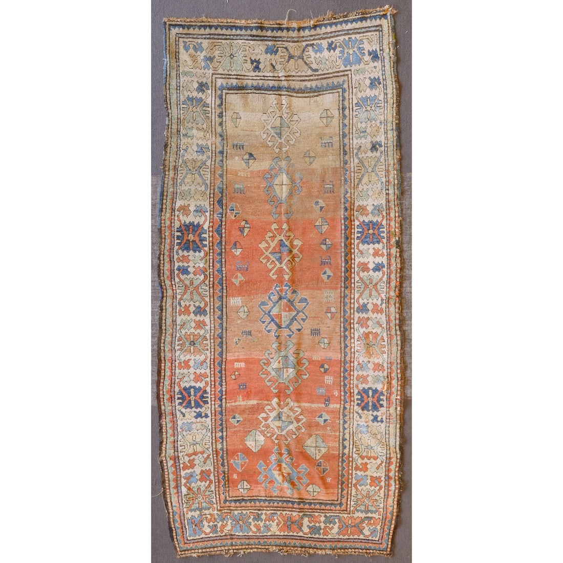 Antique Kazak Runner, Caucasus, 4.5 x 10.7 (1 of 6)