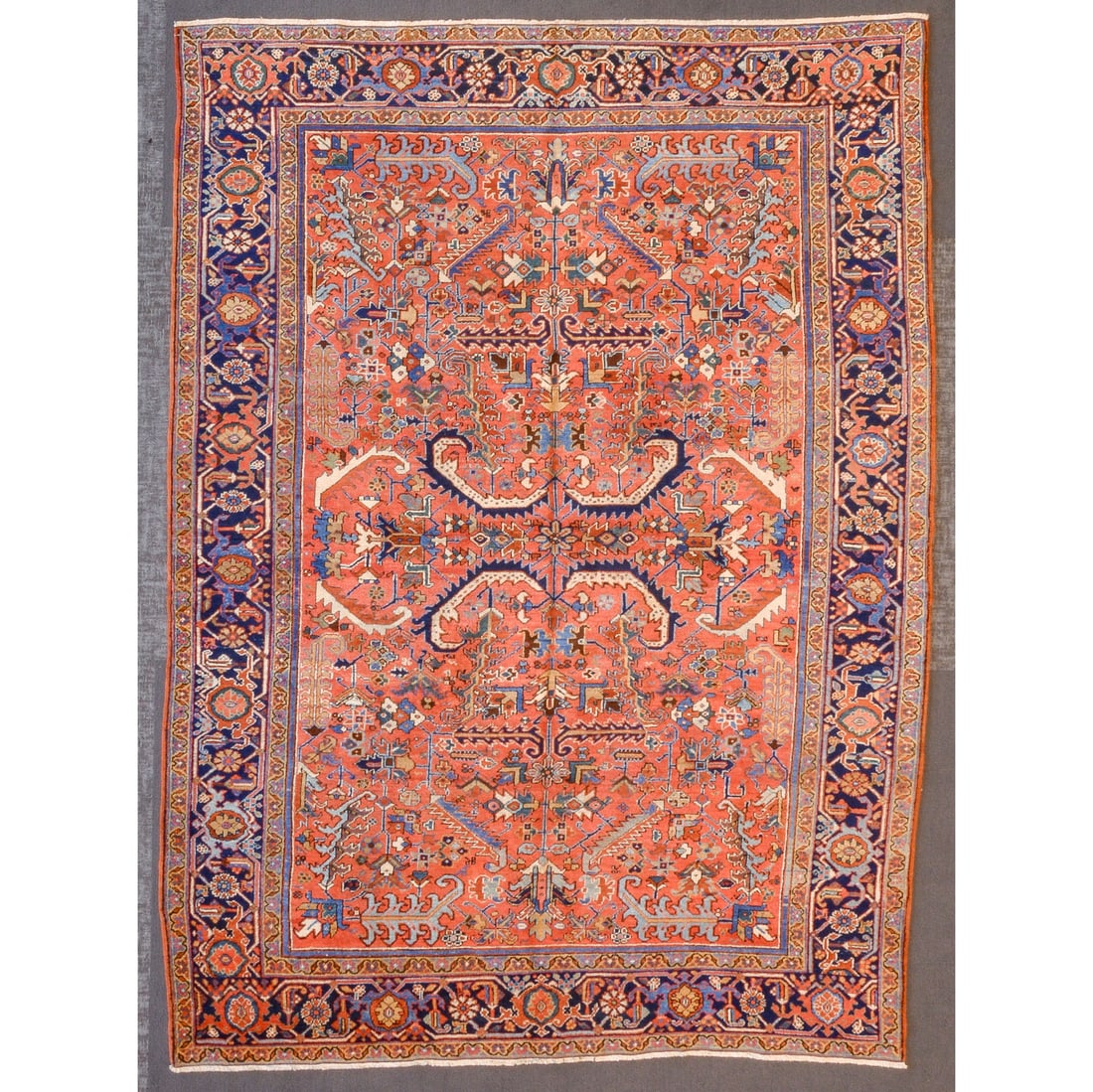 Antique Heriz Rug, Persia, 7.10 x 10.8 (1 of 4)