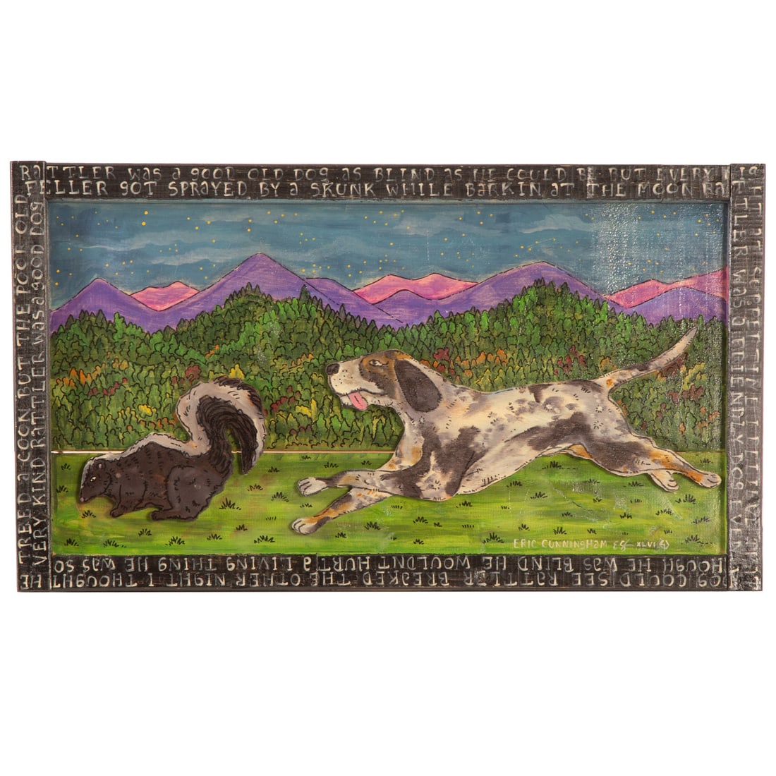 Eric Cunningham. Rattler Was a Good Old Dog, mixed media (1 of 4)