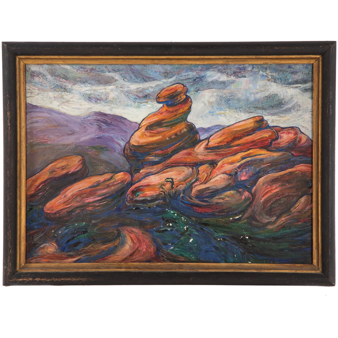 Grace Turnbull. "Garden of the Gods, Colorado," oil: (American, 1880-1976) Oil on canvas, identifying information on gallery label on verso, canvas size: 16 1/4 x 23 1/8 in., framed size: 19 1/2 x 26 1/2 in. Provenance: Acquired Alex Cooper